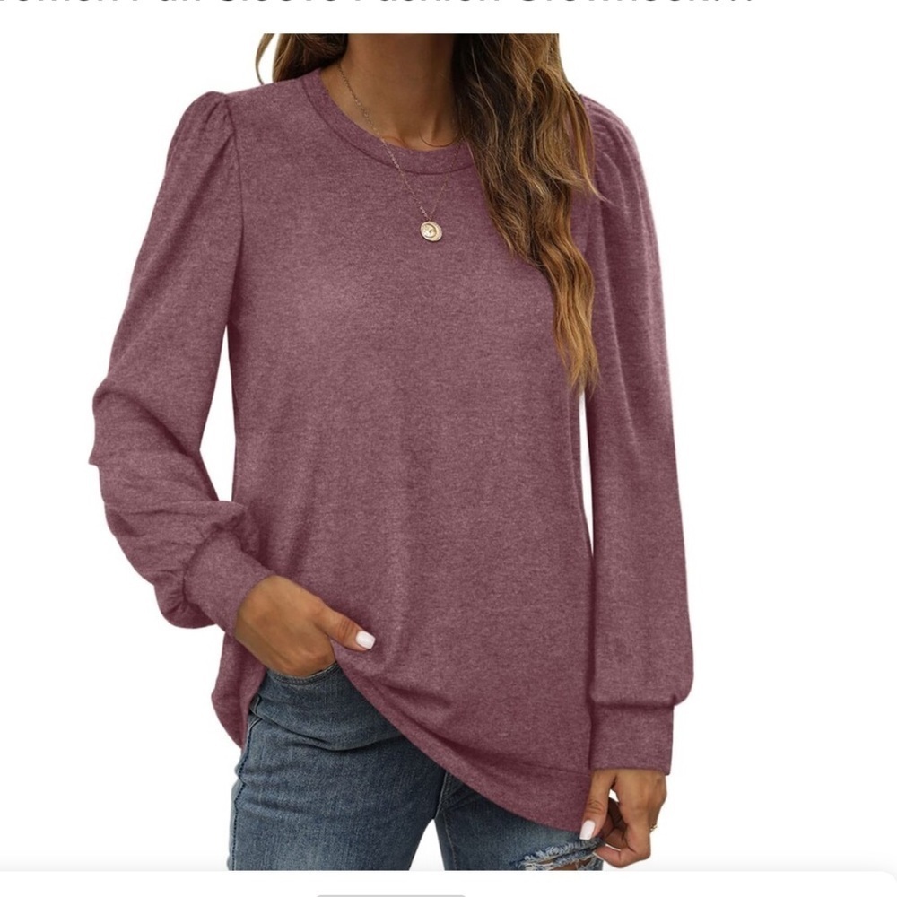 Fashion Women Puff Sleeve Shirt XL